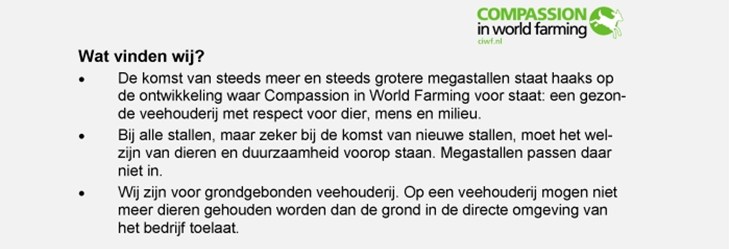 Wat vinden wij van megastallen?