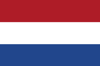 Dutch flag - red, white and blue horizontal stripes